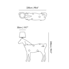 Load image into Gallery viewer, Horse Floor Lamp - line drawing.