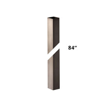 Load image into Gallery viewer, 7' Square Outdoor Post - line drawing.