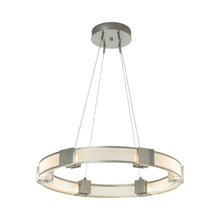 Load image into Gallery viewer, Aura LED Pendant Light in Sterling/Frosted Glass.