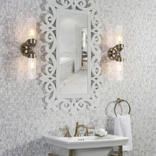 Load image into Gallery viewer, Bow Bath Wall Light in bathroom.