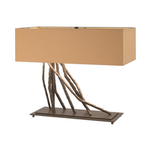 Load image into Gallery viewer, Brindille Table Lamp in Bronze/Doeskin Suede.
