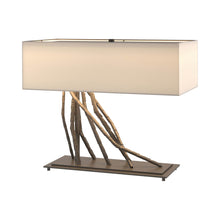 Load image into Gallery viewer, Brindille Table Lamp in Dark Smoke/Flax.