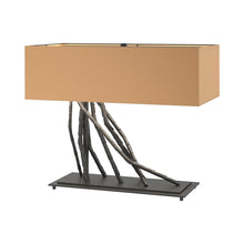 Load image into Gallery viewer, Brindille Table Lamp in Black/Doeskin Suede.
