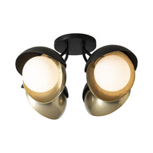 Load image into Gallery viewer, Brooklyn Double Shade Semi Flush Mount Ceiling Light in Detail.