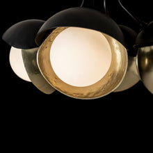 Load image into Gallery viewer, Brooklyn Double Shade Semi Flush Mount Ceiling Light in Detail.