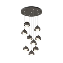 Load image into Gallery viewer, Brooklyn Standard Round Multi Light Pendant Light in Dark Smoke/Dark Smoke (Standard).