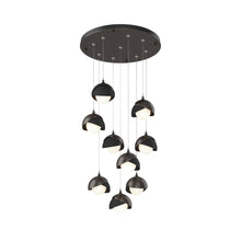 Load image into Gallery viewer, Brooklyn Standard Round Multi Light Pendant Light in Oil Rubbed Bronze/Black (Standard).