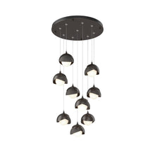 Load image into Gallery viewer, Brooklyn Standard Round Multi Light Pendant Light in Oil Rubbed Bronze/Natural Iron (Standard).