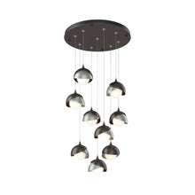 Load image into Gallery viewer, Brooklyn Standard Round Multi Light Pendant Light in Oil Rubbed Bronze/Vintage Platinum (Standard).