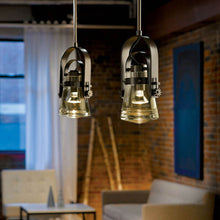Load image into Gallery viewer, Erlenmeyer Mini Pendant Light in living room.
