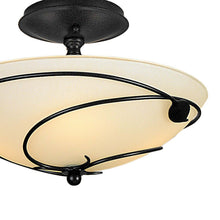 Load image into Gallery viewer, Forged Leaves Semi Flush Mount Ceiling Light in Detail.