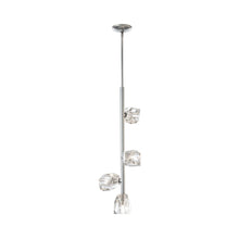 Load image into Gallery viewer, Gatsby Vertical Pendant Light in Sterling.