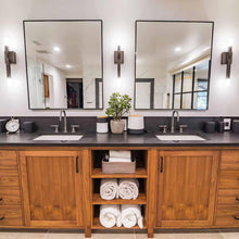Load image into Gallery viewer, Helix Wall Light in bathroom.