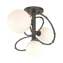 Load image into Gallery viewer, Olympus Semi Flush Ceiling Light in Dark Smoke.