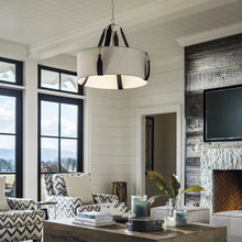 Load image into Gallery viewer, Saratoga Pendant Light in living room.