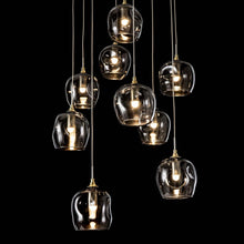 Load image into Gallery viewer, Ume Round LED Multi Light Pendant Light in Detail.