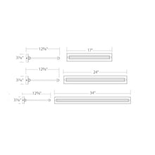 Load image into Gallery viewer, Hudson LED Picture Light - line drawing.