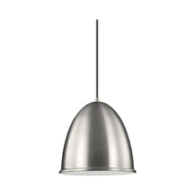 Load image into Gallery viewer, Hudson Street Pendant Light in Satin Aluminum.