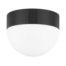 Load image into Gallery viewer, Adams Flush Mount Ceiling Light in Aged Brass (3-Light).
