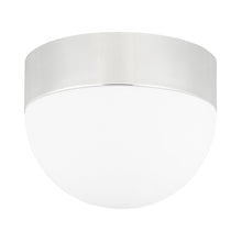 Load image into Gallery viewer, Adams Flush Mount Ceiling Light in Polished Nickel (3-Light).