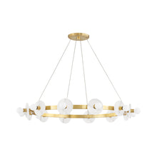 Load image into Gallery viewer, Austen Chandelier in Aged Brass (12-Light).
