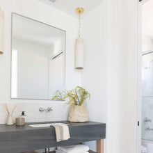 Load image into Gallery viewer, Brooklyn Pendant Light in bathroom.