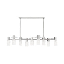 Load image into Gallery viewer, Centerport LED Linear Pendant Light in Polished Nickel.