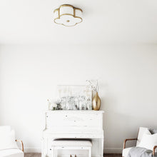 Load image into Gallery viewer, Chandler Flush Mount Ceiling Light in living room.