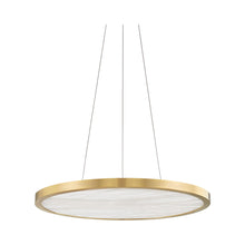 Load image into Gallery viewer, Eastport LED Pendant Light in Small/Aged Brass.