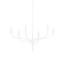 Load image into Gallery viewer, Labra Chandelier in White Plaster (6-Light).