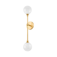 Load image into Gallery viewer, Andrews LED Wall Light in Aged Brass.
