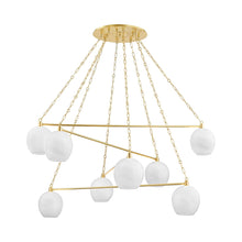 Load image into Gallery viewer, Asbury Park Chandelier in Aged Brass (8-Light).