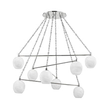 Load image into Gallery viewer, Asbury Park Chandelier in Polished Nickel (8-Light).