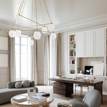 Load image into Gallery viewer, Asbury Park Chandelier in living room.