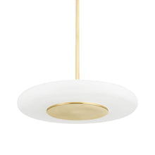 Load image into Gallery viewer, Blyford LED Pendant Light in Aged Brass (Large).