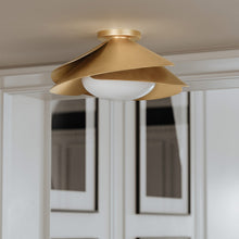 Load image into Gallery viewer, Brookhaven Flush Mount Ceiling Light in living room.