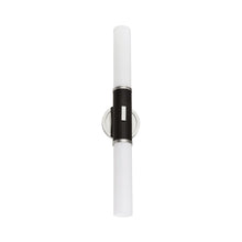 Load image into Gallery viewer, Crewe Vanity Wall Light in Polished Nickel.