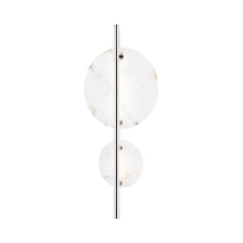 Load image into Gallery viewer, Croft LED Wall Light in Polished Nickel.