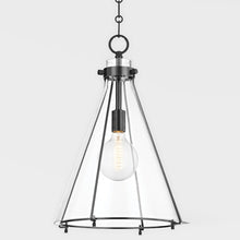 Load image into Gallery viewer, Eldridge Glass Pendant Light in Detail.