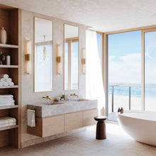 Load image into Gallery viewer, Ellington LED Vanity Wall Light in bathroom.