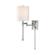 Load image into Gallery viewer, Englewood Wall Light in Polished Nickel.