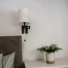 Load image into Gallery viewer, Englewood Wall Light in bed room.