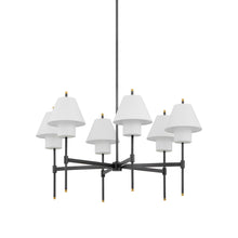 Load image into Gallery viewer, Glenmoore Chandelier in Aged Brass/Distressed Bronze (6-Light).