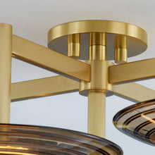Load image into Gallery viewer, Griston LED Semi Flush Mount Ceiling Light in Detail.