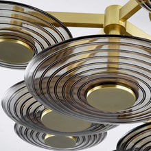 Load image into Gallery viewer, Griston LED Semi Flush Mount Ceiling Light in Detail.