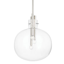 Load image into Gallery viewer, Hempstead Pendant Light in Large/Polished Nickel.