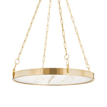 Load image into Gallery viewer, Kirby LED Chandelier in Aged Brass (Large).