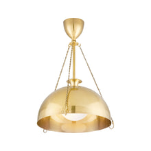 Load image into Gallery viewer, Levette Pendant Light in Aged Brass (Small).