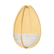 Load image into Gallery viewer, Lloyd LED Wall Light in Aged Brass.