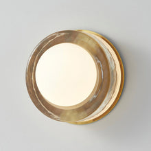 Load image into Gallery viewer, Mackay Round LED Wall Light in Detail.